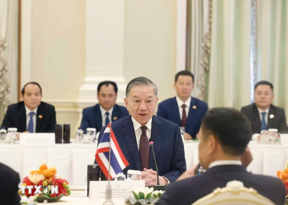 Sekjen Sekaligus Presiden To Lam Lakukan Pembicaraan dengan PM Thailand, Anutin Charnvirakul